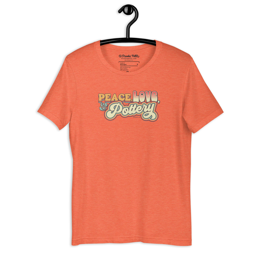 Peace, Love, & Pottery Unisex T-shirt
