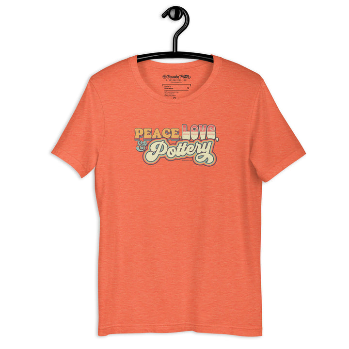 Peace, Love, & Pottery Unisex T-shirt