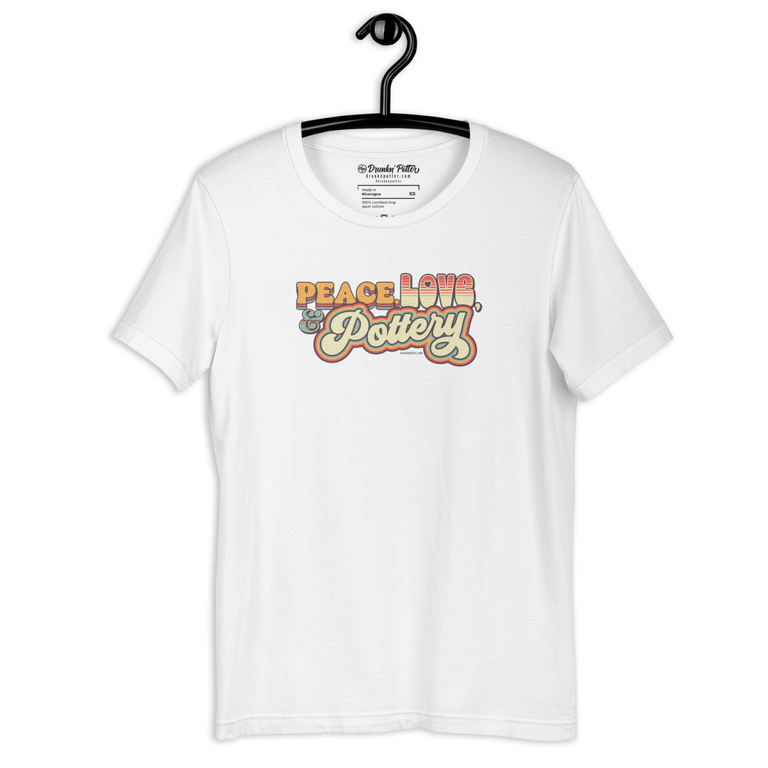 Peace, Love, & Pottery Unisex T-shirt